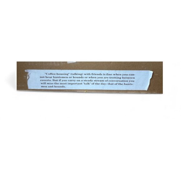 Framed Print Fox Hunters Vtg Art Equestrian Judith Gibson Brass Accents 39x32 - Picture 4 of 13